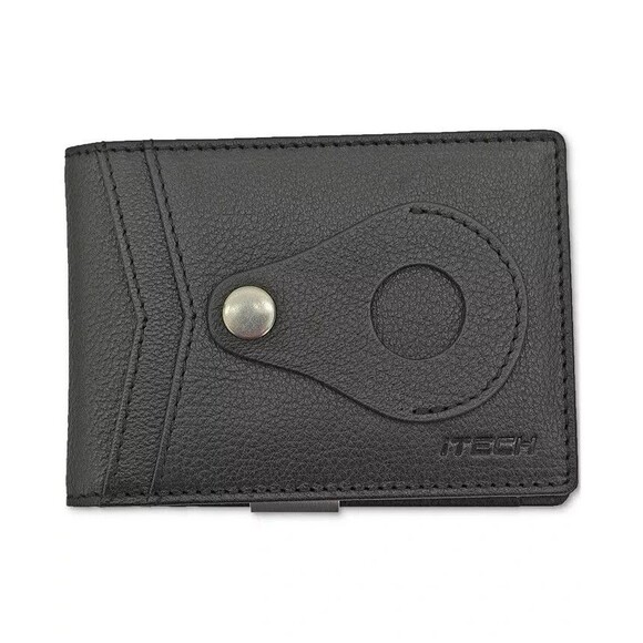 iTECH Mens Bifold Wallet Pebble Leather Money Clip RFID $50 - Picture 4 of 8